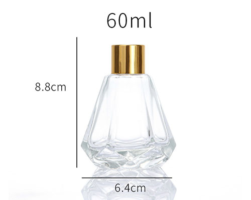 Empty Clear Glass Reed Diffuser Bottle