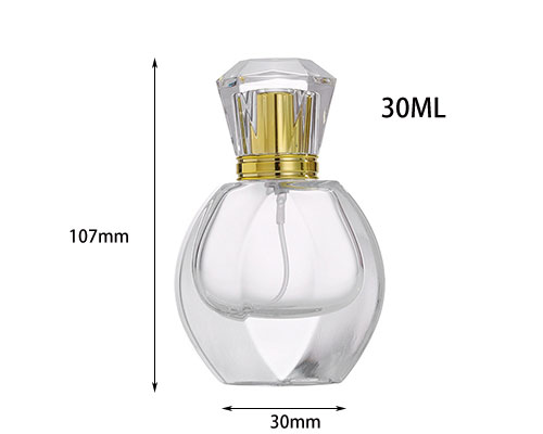 Flat Glass Perfume Bottle