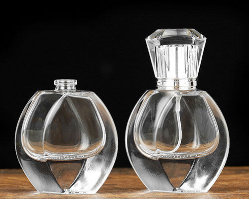 Flat Glass Perfume Bottles