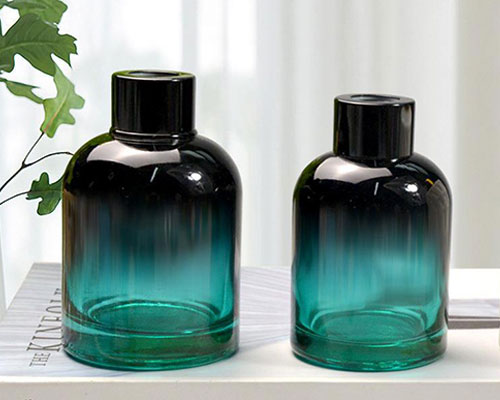 Green Essential Oil Glass Bottles
