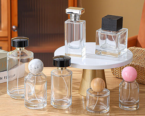 Transparent Glass Perfume Bottles