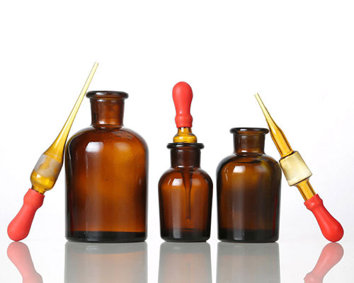 Amber Medicine Glass Dropper Bottles