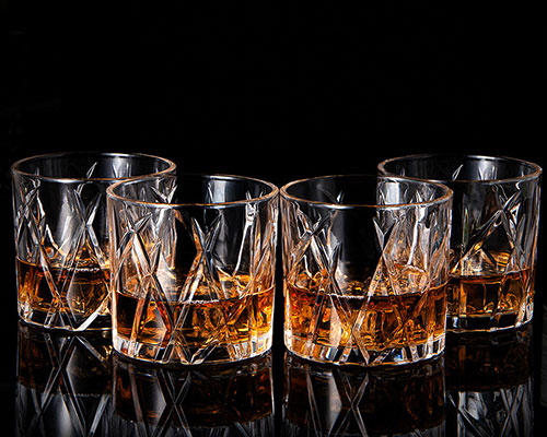 Embossed Whiskey Glasses