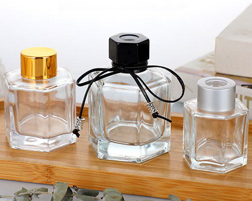 Transparent Hexagon Perfume Diffuser Bottle