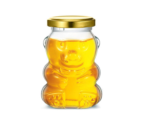 Bear Shaped Honey Glass Jar