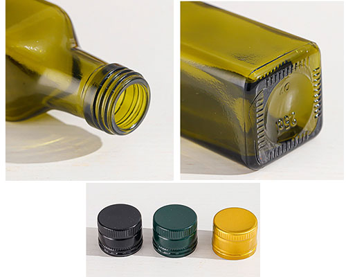 Green Olive Oil Bottle