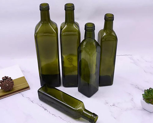 Green Olive Oil Bottles