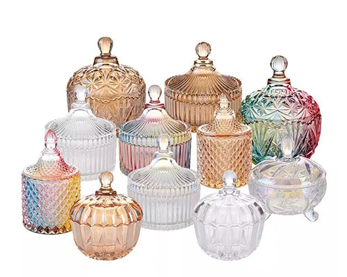 Decorative Glass Jars with Lids Wholesale