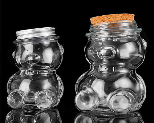 Empty Glass Honey Bear Jars Wholesale