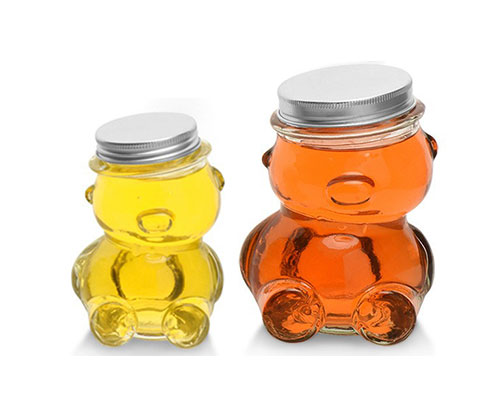 Glass Honey Bear Jars