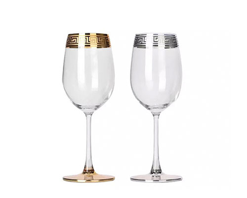 Gold and Silver Wine Glasses Bulk