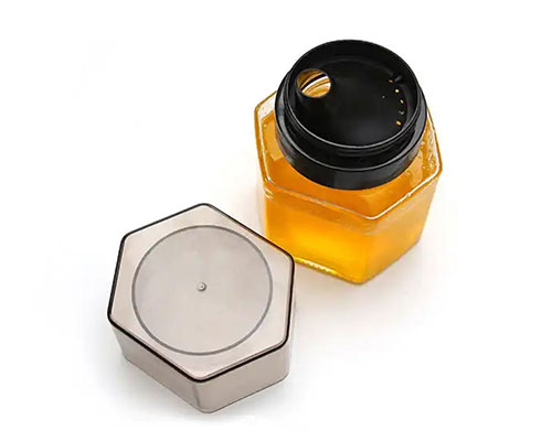 Hexagonal Honey Jar With Lid