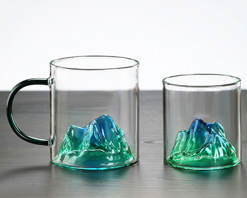 Mountain Borosilicate Glass Cups