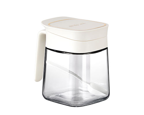 Square Glass Spice Jar
