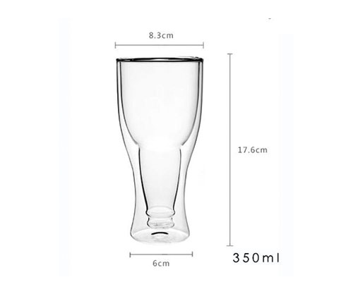 350ml Double Walled Beer Glass
