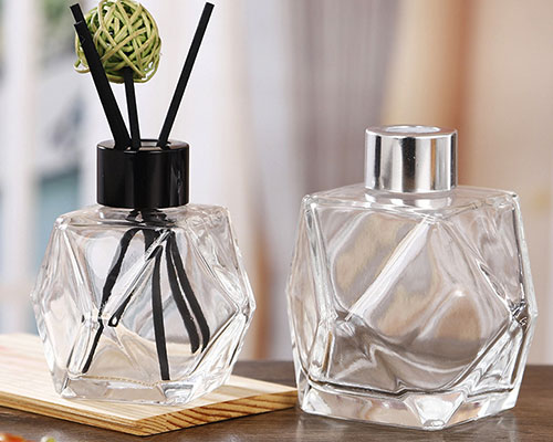 Colored Glass Reed Diffuser Bottles With Lids