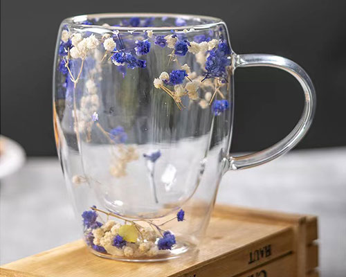 Double Insulated Glass Flower Cups