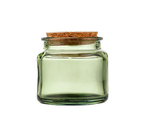 Glass Candle Jar With Cork Lid