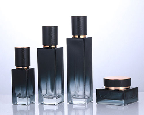 Gradient Black Glass Cosmetic Packaging