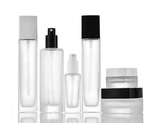 Square Glass Cosmetic Bottles Wholesale