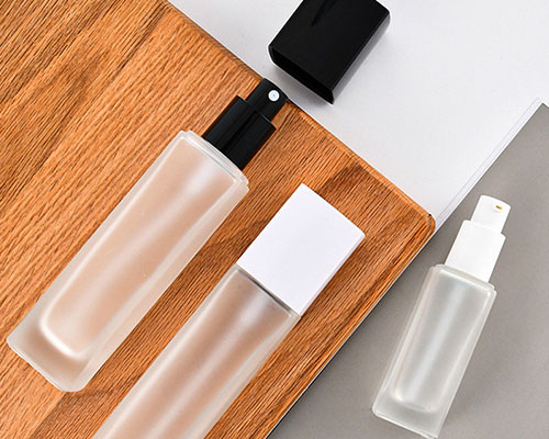 Square Glass Cosmetic Bottles