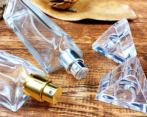 Transparent Triangular Perfume Bottles
