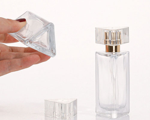 Triangular Glass Perfume Bottles